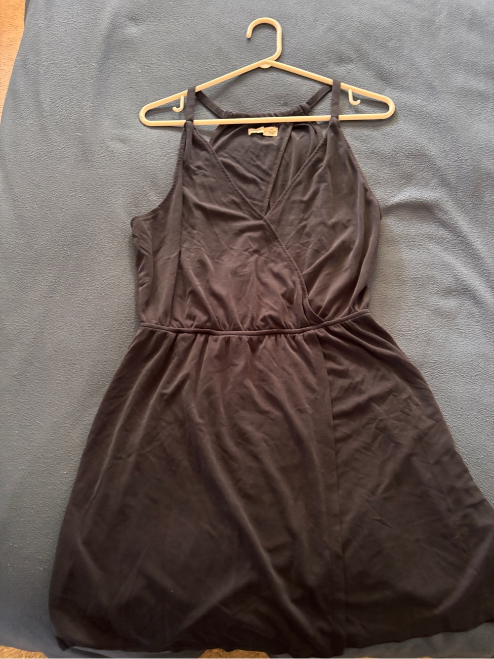 Women’s Navy Sleeveless Wrap Dress